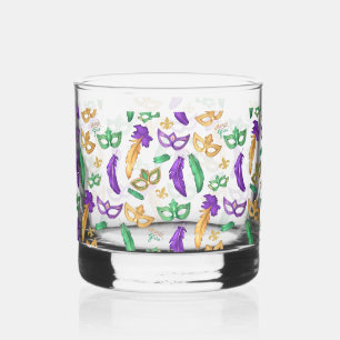Verre À Whisky Mardi Gras coloré à motifs