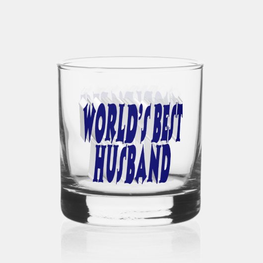 Verre À Whisky Mari avec moitié bleu foncé (Recto)