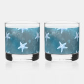 Verre À Whisky Mariage de la mer bleue profonde (Verso)