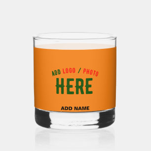 VERRE À WHISKY MARQUE VÉRIFIÉE DE L'ORANGE SOMBRE MODERNE ET MODE