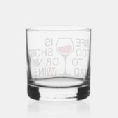 Verre À Whisky Mauvais vin (Verso)