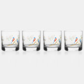 Verre À Whisky Merles bleus (Recto)