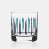 Verre À Whisky Minimal bleu rétro inspiré (Verso)