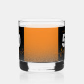 Verre À Whisky Moderne Girly Orange Parties scintillant 50 et fab (Gauche)