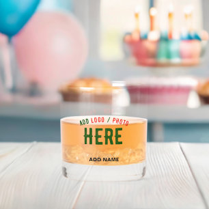 VERRE À WHISKY MODERNE MODERNE PERSONNALISABLE CLAIR VÉRIFIÉ