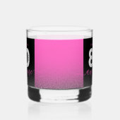 Verre À Whisky Moderne rose chaud 80 ans et formidable (Gauche)