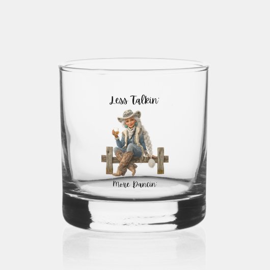 Verre à Whisky 'Moins de Paroles, Plus de Danse' (Recto)