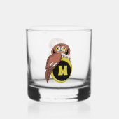 Verre À Whisky Monogramme de Chouette de l'Est (Recto)