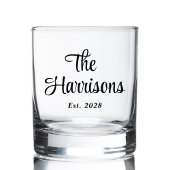 Verre À Whisky Monogramme de famille élégant