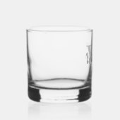Verre À Whisky Monogramme et nom de script personnalisé (Droite)