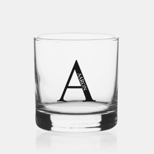 Verre À Whisky Monogramme et nom personnalisés
