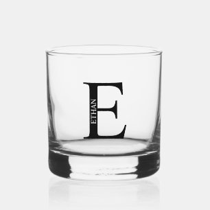 Verre À Whisky Monogramme et nom personnalisés