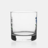 Verre À Whisky Monogramme Floride Scrub Jay (Gauche)