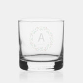 Verre À Whisky Monogramme initial - Noël (Verso)