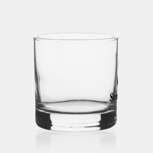 Verre À Whisky Monogramme simple Nom initial (Droite)