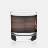 Verre À Whisky Monogramme Whiskey Glass Bois rustique (Droite)