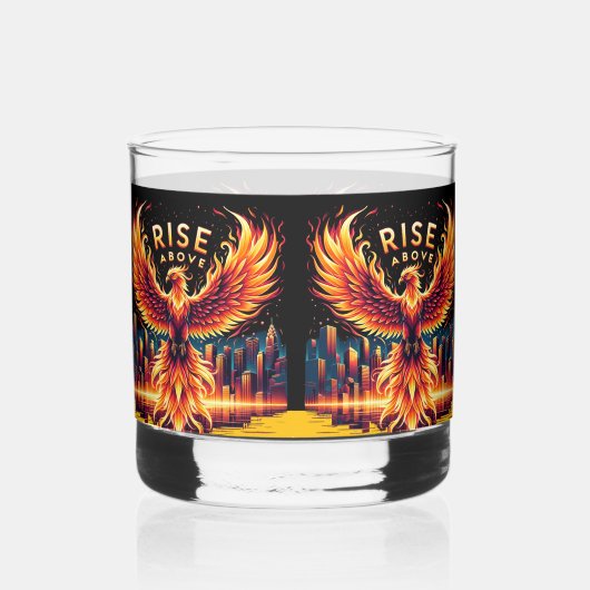 Verre À Whisky Monter au-dessus de Phoenix (Recto)