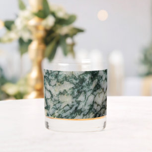 Verre À Whisky Motif d'agate d'arbre vert