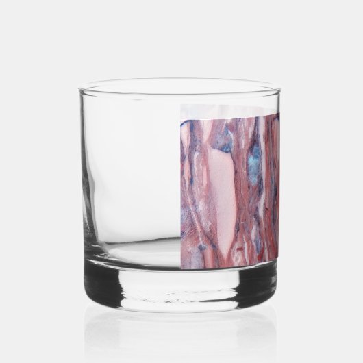 Verre À Whisky Motif en pierre minérale Dolomite rouge (Droite)