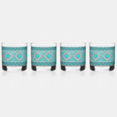 Verre À Whisky Motif géométrique en pierre turquoise du sud-ouest (Droite)