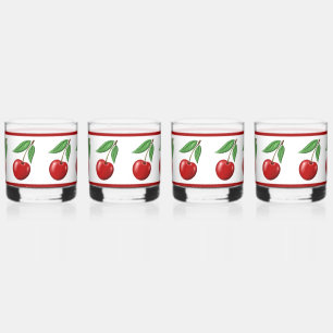 Verre À Whisky Motif Red Cherry