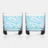 Verre À Whisky Motif Zèbre Bleu (Verso)