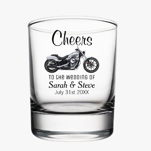 Verre À Whisky Moto Mariage à thème Date Faveurs