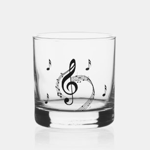Verre À Whisky Musique à clef de sol climaxique