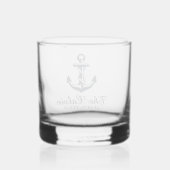 Verre À Whisky Navires de Souvenir Ancrent (Verso)
