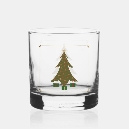 Verre À Whisky Noël doré (Recto)