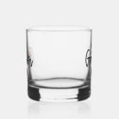 Verre À Whisky Nom du Mariage Groom futur mignon (Gauche)