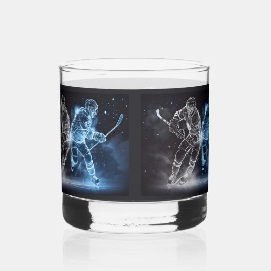 Verre À Whisky Nom personnalisé Hockey sur glace (Droite)