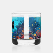 Verre À Whisky Noms Personnalisés Scuba Diver (Droite)