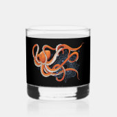 Verre À Whisky Octopus Orange Mandalla Bleu (Verso)