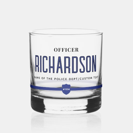 Verre À Whisky Officier de police de ligne mince (Gauche)