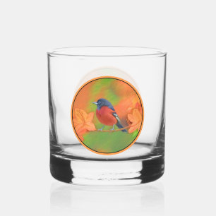 Verre À Whisky Orchard Oriole Songbird Peinture Oiseau original