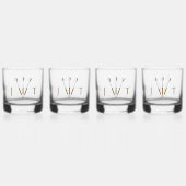 Verre À Whisky Panier unique personnalisé avec initiales (Recto)