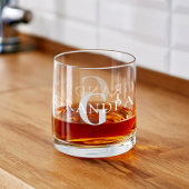 Verre À Whisky Papi Nom personnalisé Monogramme