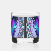 Verre À Whisky Papillon de sublimation avec Arrière - plan (Gauche)