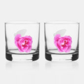 Verre À Whisky Papillons et lunettes Roses (Verso)