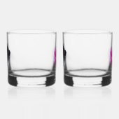 Verre À Whisky Papillons et lunettes Roses (Gauche)