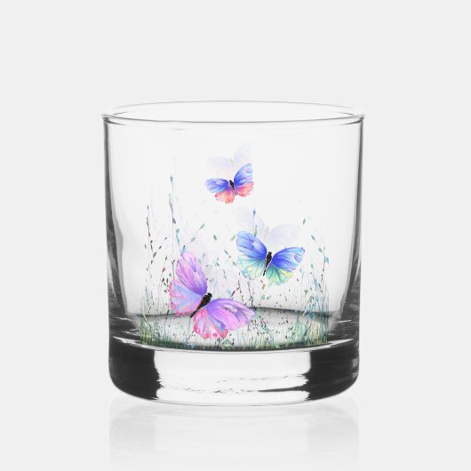 Verre À Whisky Papillons volants (Recto)