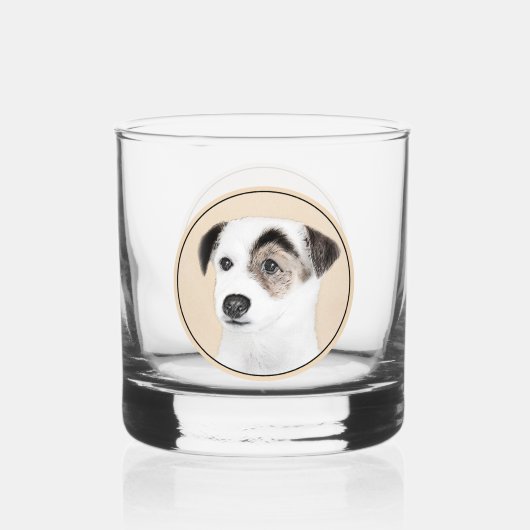 Verre À Whisky Parson Jack Russell Terrier Peinture - Chien Art (Verso)
