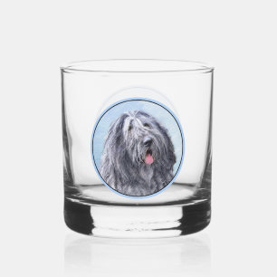 Verre À Whisky Peinture Bergamasco Sheepdog - Chien original mign