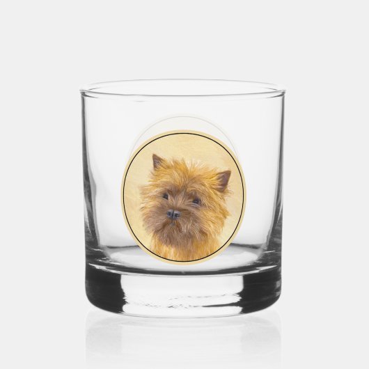 Verre À Whisky Peinture de Cairn Terrier - Cute Original Chien Ar (Recto)