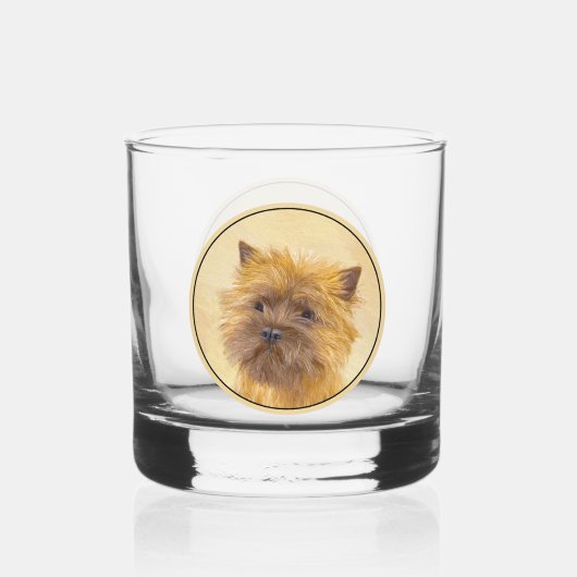 Verre À Whisky Peinture de Cairn Terrier - Cute Original Chien Ar (Verso)