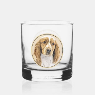 Verre À Whisky Peinture de Welsh Springer Spaniel - Art canin ori