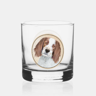 Verre À Whisky Peinture en Setter rouge et blanc irlandais - Art