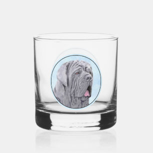 Verre À Whisky Peinture Mastiff Neopolitan - Art Chien original