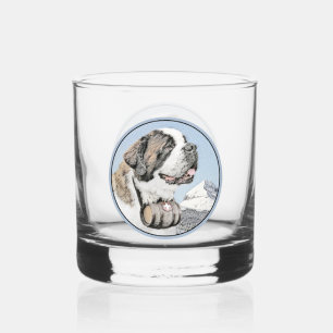 Verre À Whisky Peinture Saint Bernard - Cute Original Chien Art